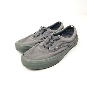 Vans Off The Wall Low Gray Skateboarding Shoes Mens Size 9 Womens Size 10.⁵